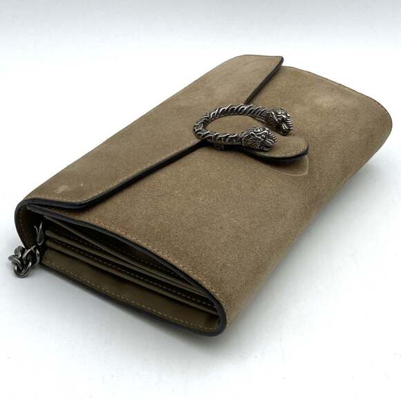 GUCCI Dionysus 401231 Shoulder Bag in Beige Suede for Women - Picture 3 of 11